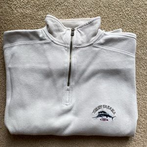 Tommy Bahama size large tan/taupe 1/4 zip